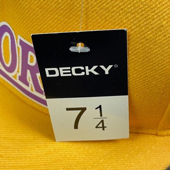 Decky Men's Baseball Hat - Alcorn State University - Gold - Size 7 1/4 - NWT - Picture 4 of 10